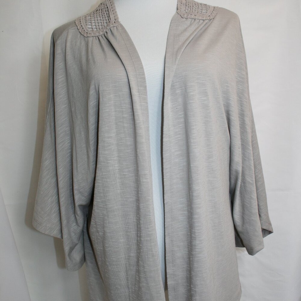 NWTS Melrose Chic Open Front 3/4 Sleeve Cardigan Size 2X